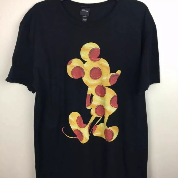 Disney Pepperoni Pizza Mickey Mouse Tee Shirt